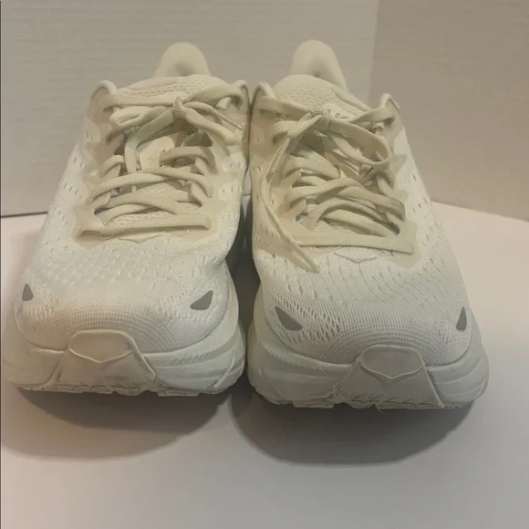 HOKA Clifton 8 Women’s 10B White Athletic Running Walking Laced Shoes - Picture 3 of 8